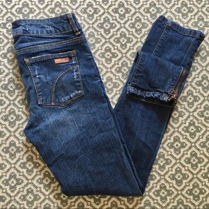 Joe’s Jeans dark wash w zippers